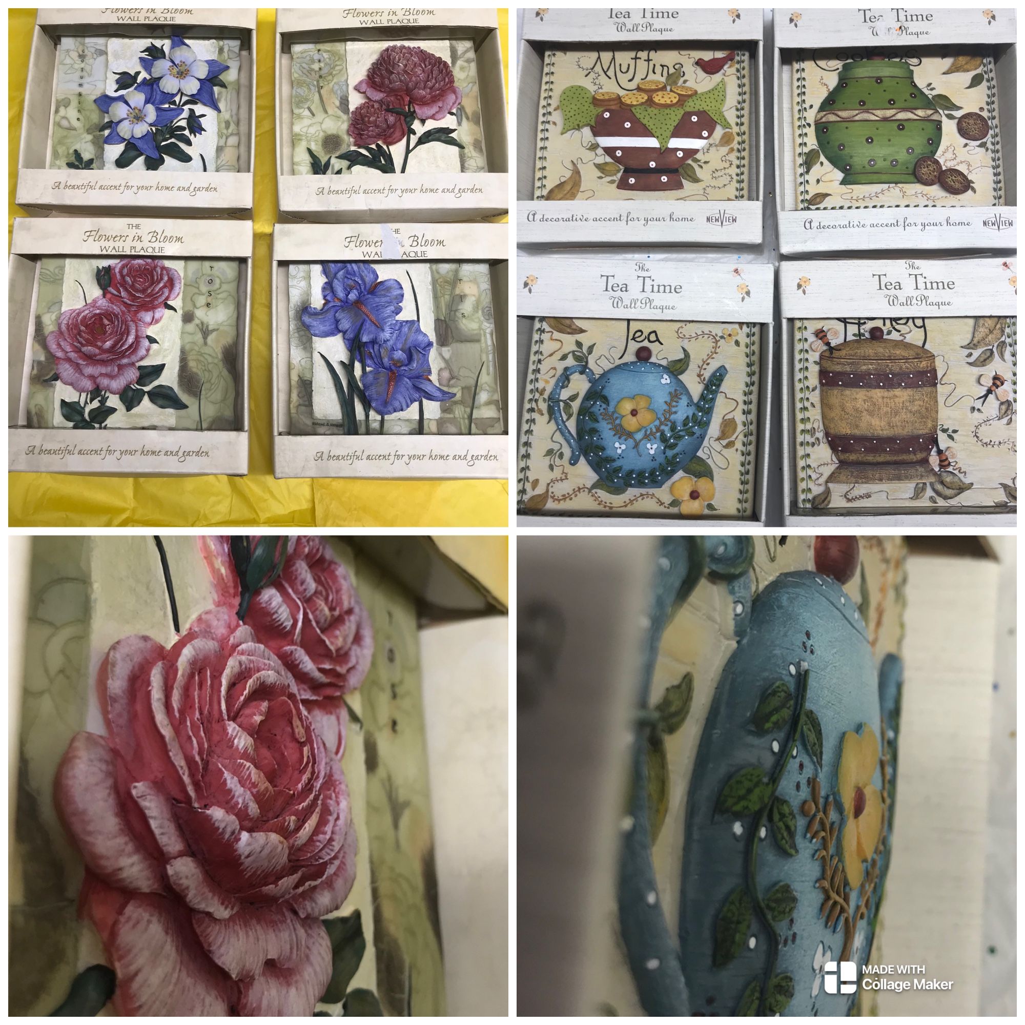 Ceramic 3D wall art approx. 4X4 for Sale in Malden, MA OfferUp