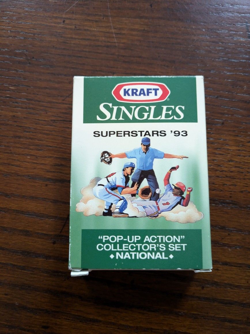 Kraft Singles Superstars 93 "Pop-up Action" Collector Card Set 15 Cards
