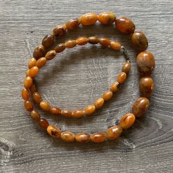 Vintage Baltic Amber Beaded Necklace