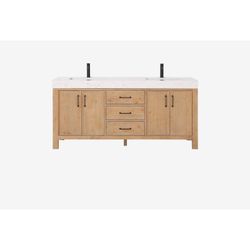 72” Double Bowl Bathroom Vanity $1600 Retail “open box” Damaged Top Delivery Available