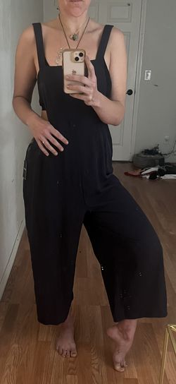 Navy Blue Overalls Forever 21 Contemporary