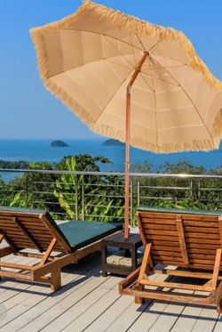 10 Foot Tiki-Style Patio Umbrella Np12079 s9