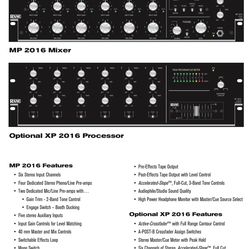 Rane MP2016 Rotary mixer