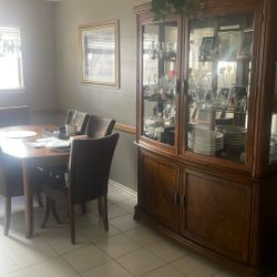 Dining Table and Cabinet
