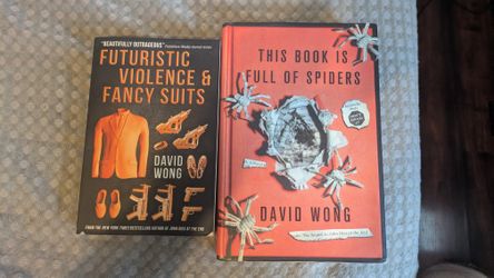 Jason Pargin (David Wong) Books - Futuristic Violence & Fancy Suits (1st Edition 2015), This Book Is Full Of Spiders (1st Edition 2012)
