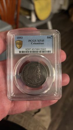 1893 commemorative half Colombian expo xf 45