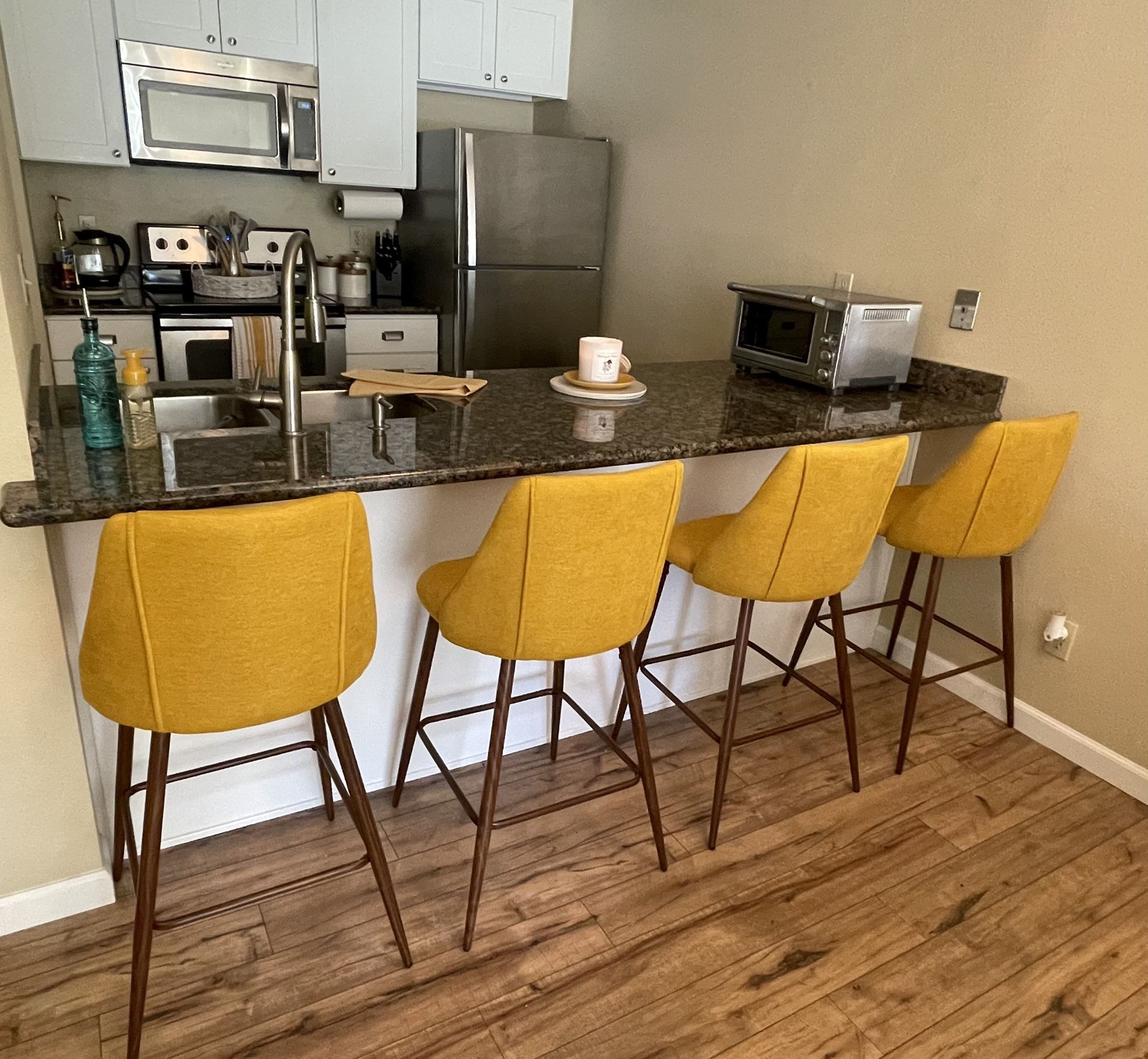 Upholstered Bar Stools 26” (Set of 4)