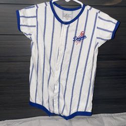 Dodgers Baby Jersey Romper 