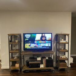 Wood Metal Living Room Set Furniture Modern Industrial