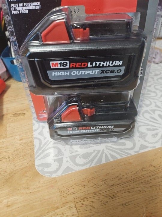 Milwaukee Red Lithium 6.0 N 3.0 Battery For Sale