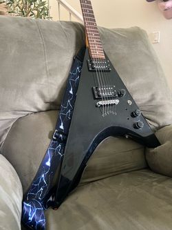Ebony Epiphone ‘58 Flying V with Seymour Duncan Pickups