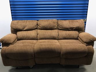 Couch refrigerator chairs furniture appliances kitchen living room home