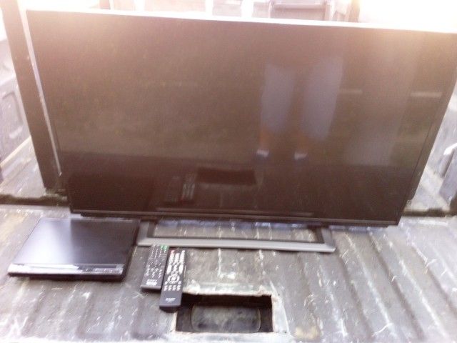 Sharp 42 In LCD Flat Screen Television And Sony DVD CD Player