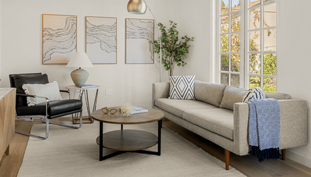 West Elm Mid Century Modern Couch Grey