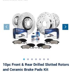 2008 Audi A4 S-line Drilled And Slotted Rotors And Brakes