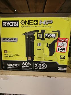 Ryobi 18V ONE+ HP 18GA Brad Nailer