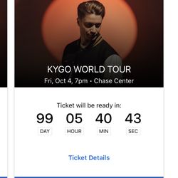 Kygo Chase Center Oct 4 