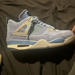 unc blue jordan 4 size 10