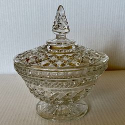 Vintage Crystal Candy Dish