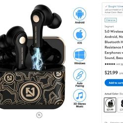 Brand New Wireless Headset Headphone Earphone Earbuds Bluetooth Mic