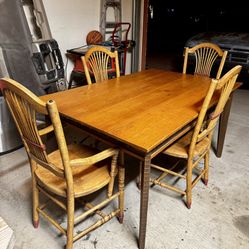 Handmade Wood Dining Set
