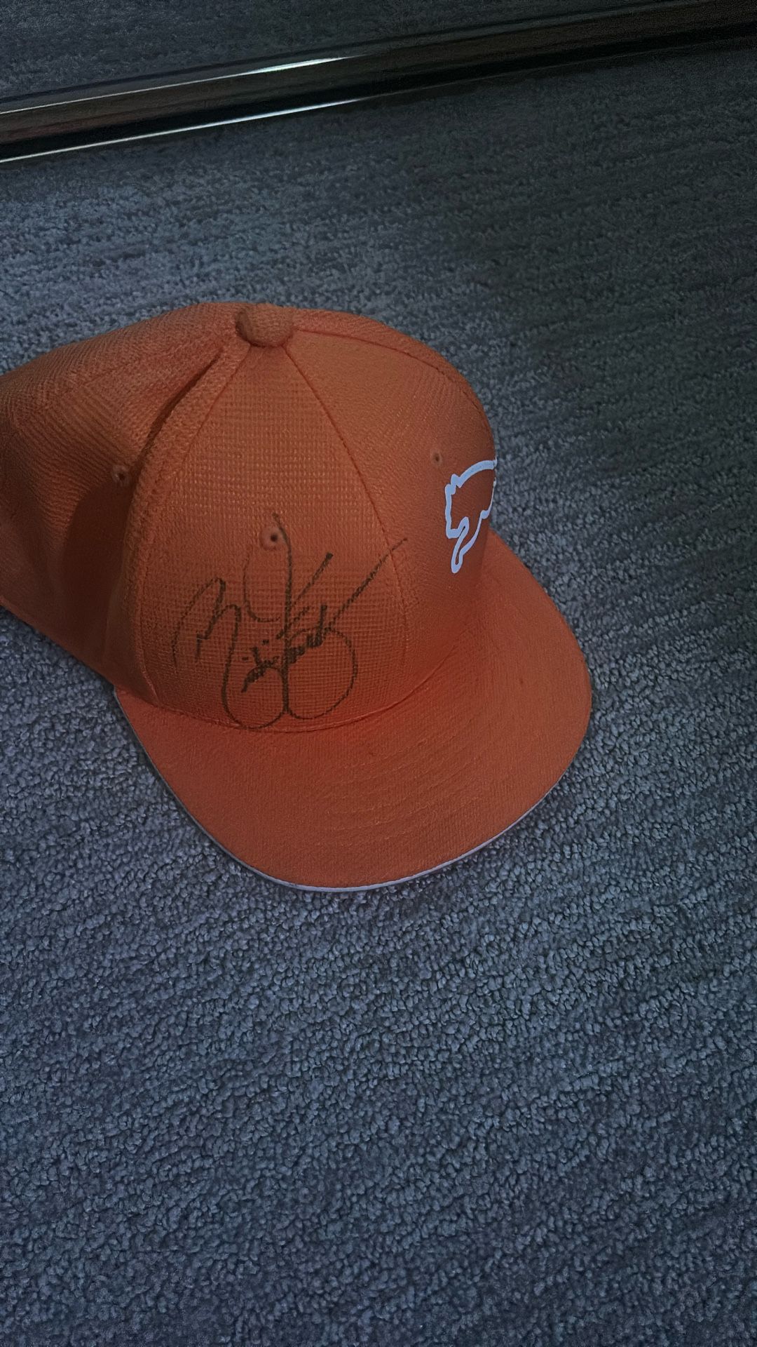 Rickie Fowler Classic Orange Hat Signed