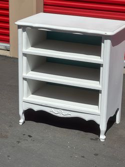 Antique French Provincial Painted Wood shoe cabinet
