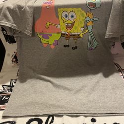 Grey Spongebob Shirt 
