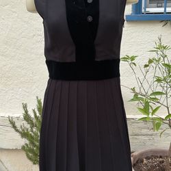 Miu Miu Black Dress Size 38 – Velvet Details – Like New”