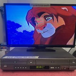 SAMSUNG DVD-V3650 DVD/VCR COMBO PLAYER 4 HEAD VHS (DVD PLAYER NO WORK) 