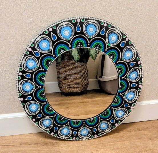 Hand Painted Wall Mirror 