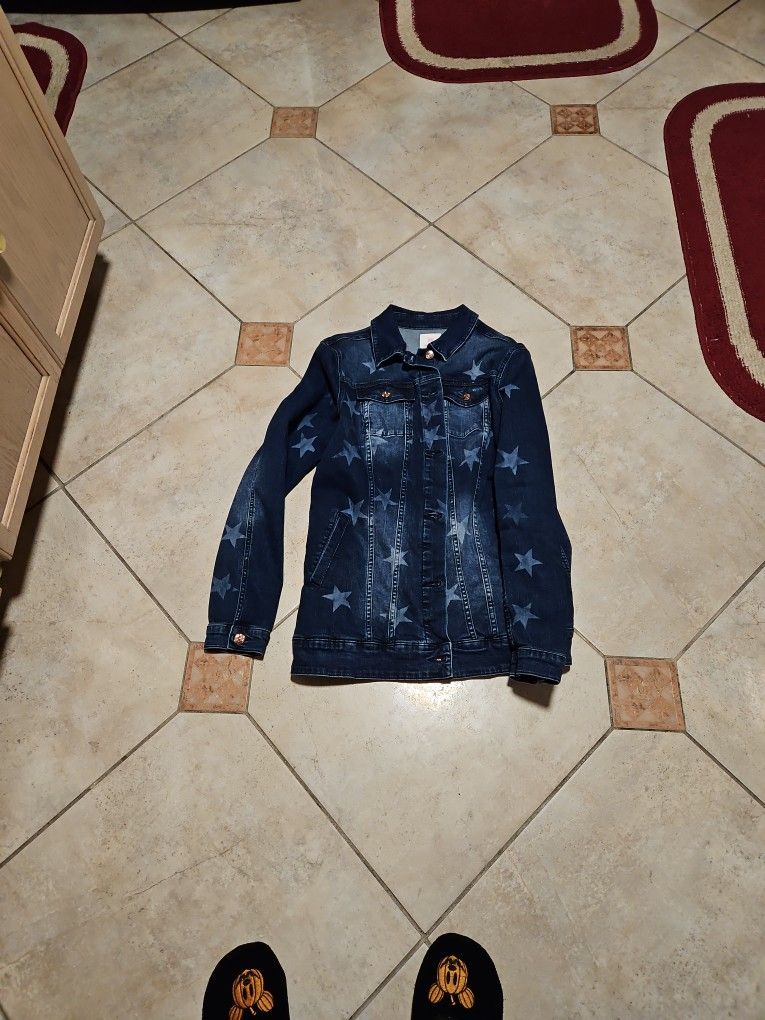 LULAROE JASON STAR DEMIN JACKET FOR WOMEN'S SIZE L