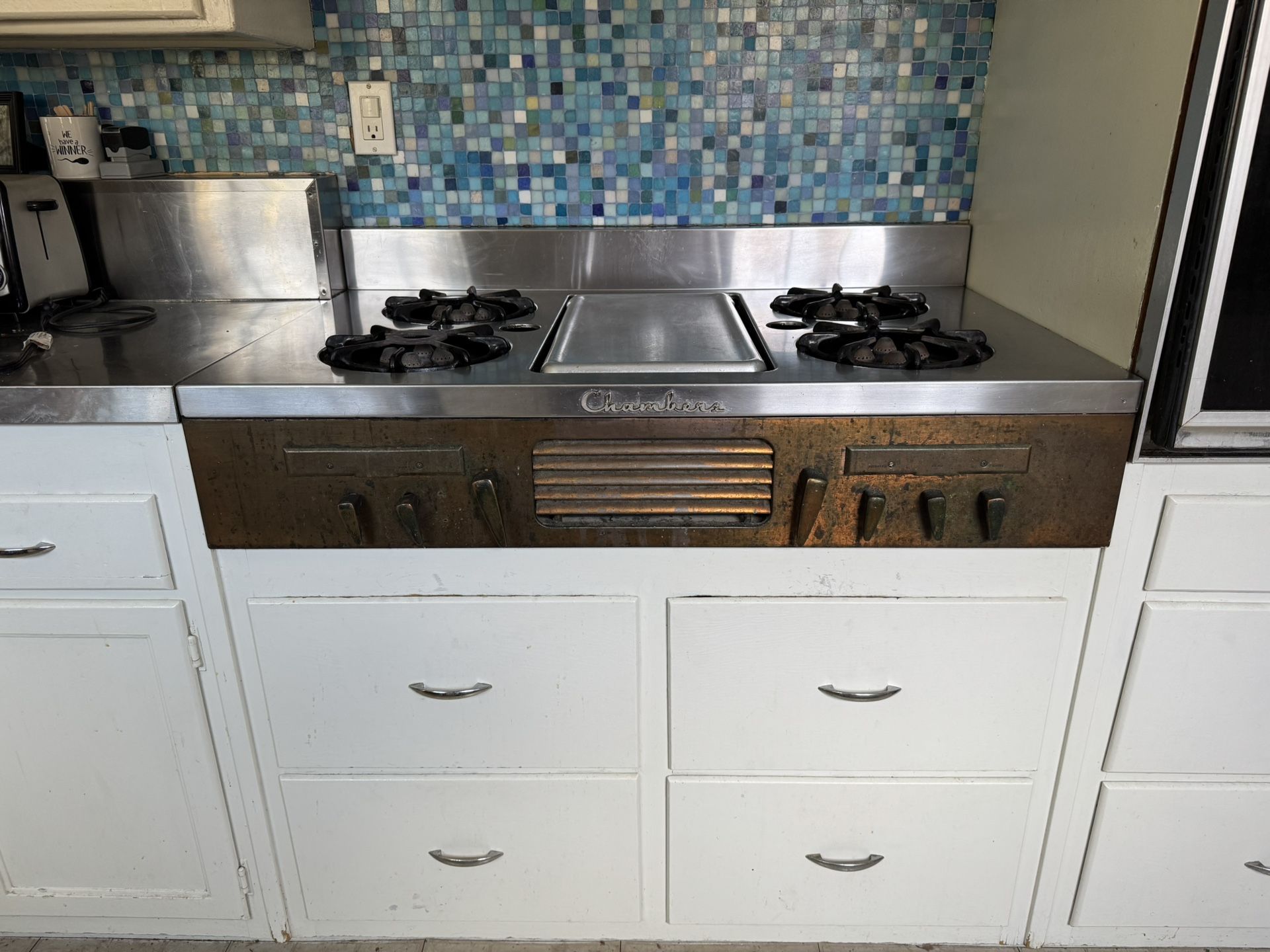 Antique Chamber Stove Top And Separate Oven