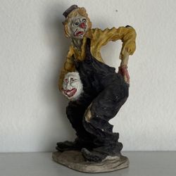 Vintage Clown Sculpture 