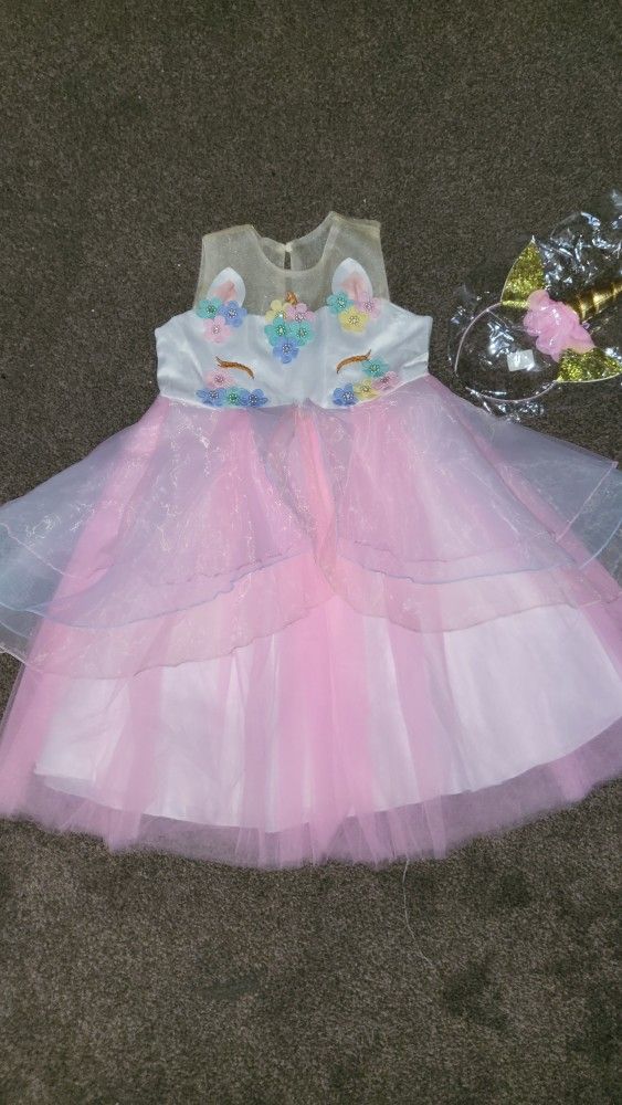 Girls Unicorn Dress
