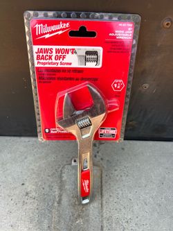 Milwaukee 8 in. Wide Jaw Adjustable Wrench