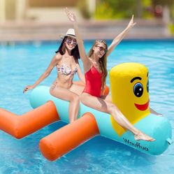 (3333-13) Inflatable Giant Pool Floats for Adults, Big Floats for Lake, Bird Pool Floaties, Fun Floating Rafts, Ride-on Lounge Floaty for Swimming Par