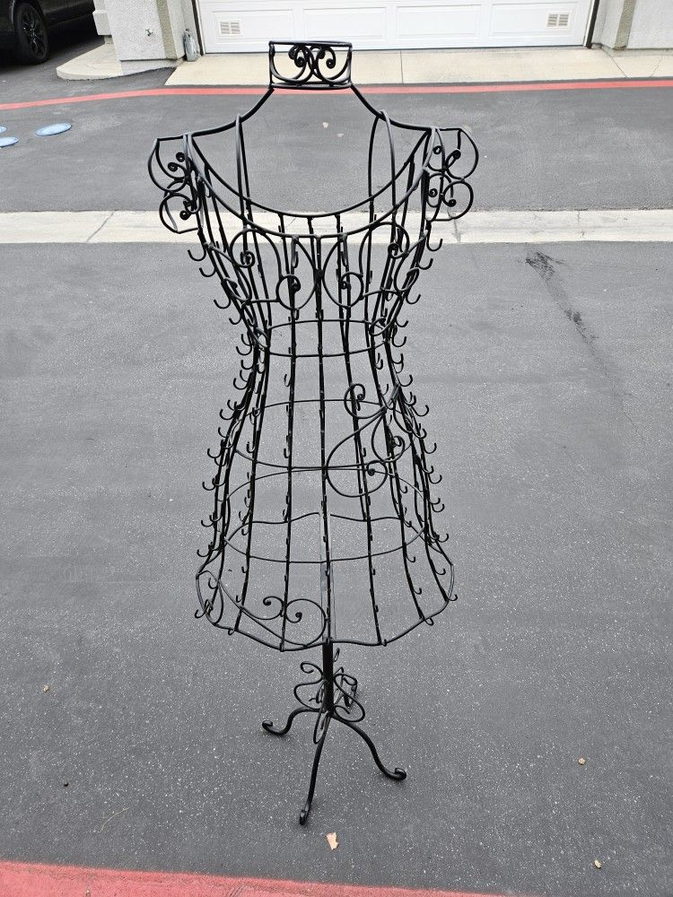 Vintage Rod Iron Dress Form