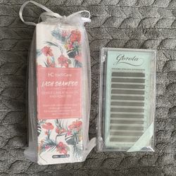 Lash Shampoo And Eyelash Extension Bundle