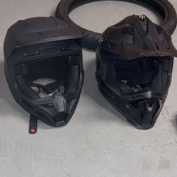fox racing helmet and Ls2 dirt bike helmets 
