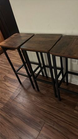Industrial Bar Stools Set of 4