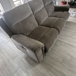 Ashley Gray Sofa  and Matching Chair