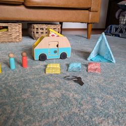 Lovevery Wooden Camper with Locking Doors