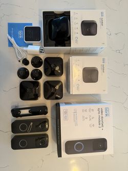 Blink Whole-Home Smart Security Bundle - 5 Cameras, 2 Doorbells, 2 Sync Modules (New & Used Mix)