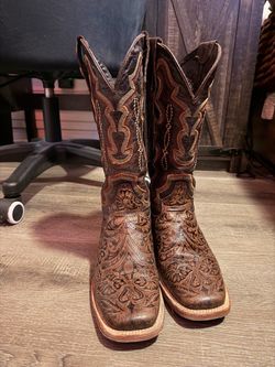 Leather tanner mark cowgirl boots