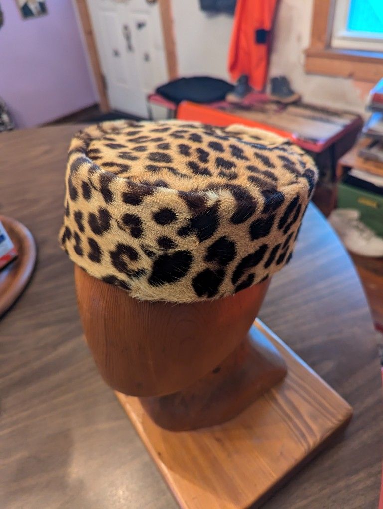 Leopard Skin Pillbox Hat Bob Dylan Approved