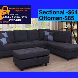 🎈Free Delivery—Brand new sectional sofa couch