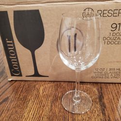 NEW Libbey 9151 12 oz Wine Glass Glasses Performa Contour Reserve by Libbey Clear  Lot of 11