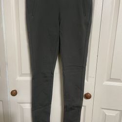 Merona Extensible Stretch Women’s Size 4 Classic Dark Green Side Zip Pants 