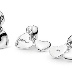Mother & Son Heart Charm Set From Pandora